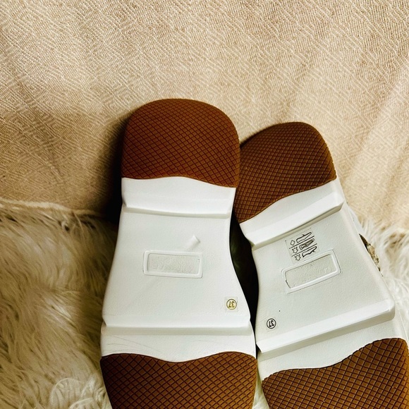 SAINT AIFRIC CRYSTAL WHITE LEATHER SNEAKERS - Picture 5 of 7